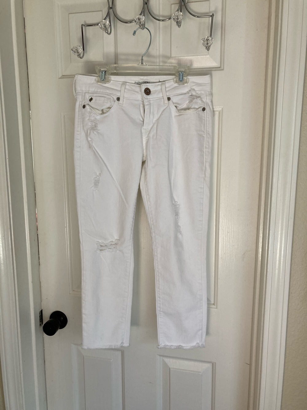 Pull&Bear White Jeans with Button Fly